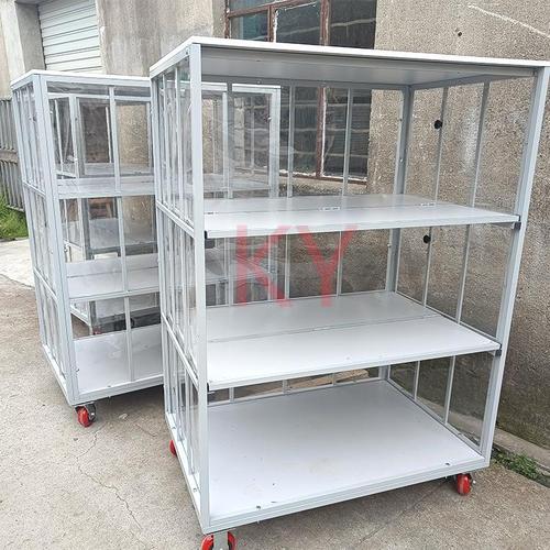 服装厂专用周转车带围边服装裁片车折叠围栏车车间推